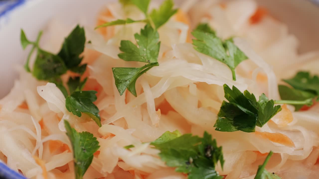 Sauerkraut fermented cabbage variety preserving jars. Homemade Sauerkraut with Carrot and Salad Cabbage with Beetroot on a wooden table. Fermented food.