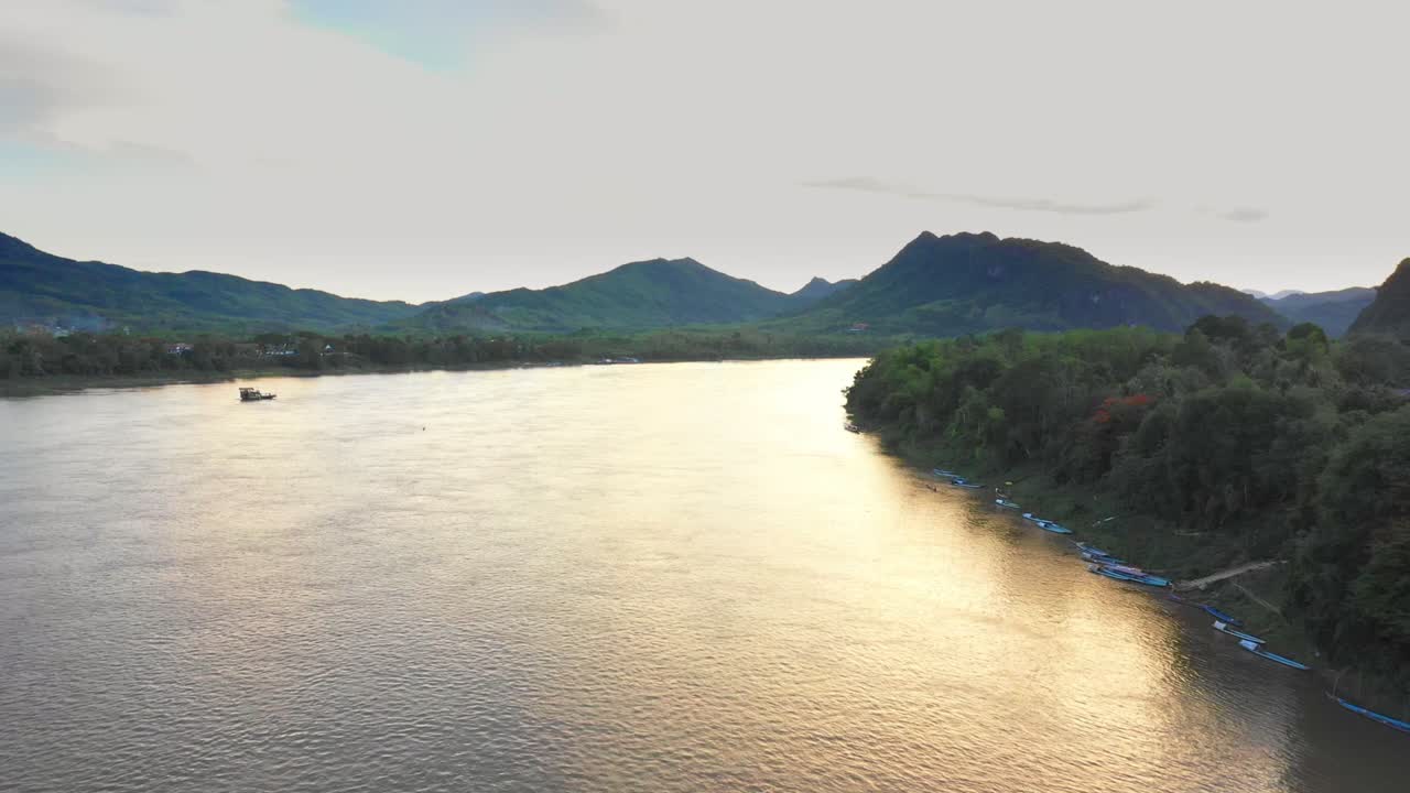 Serene River Valley at Sunset