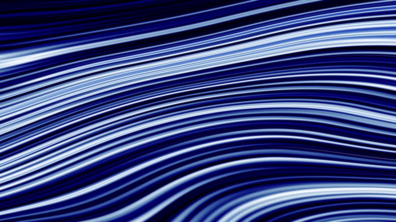 fantasía curva de coloración creativa línea suave ondulada fondo abstracto video de movimiento