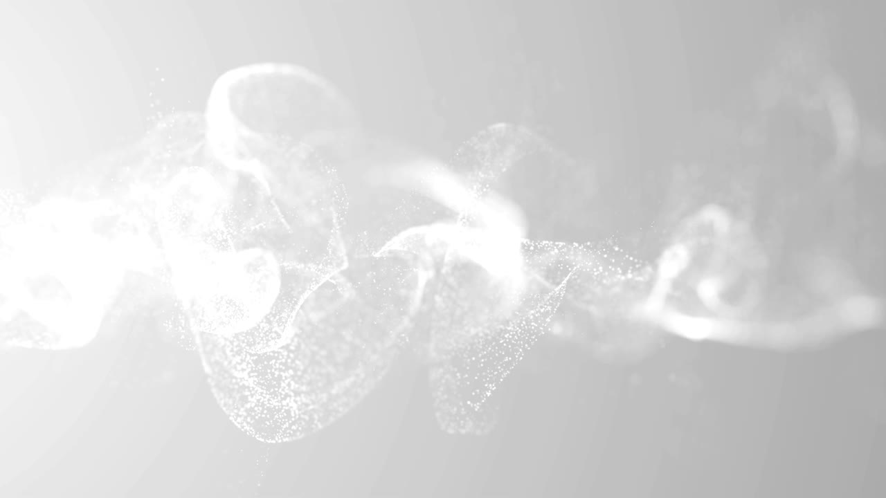 Particles business white bright glitter bokeh dust abstract background loop