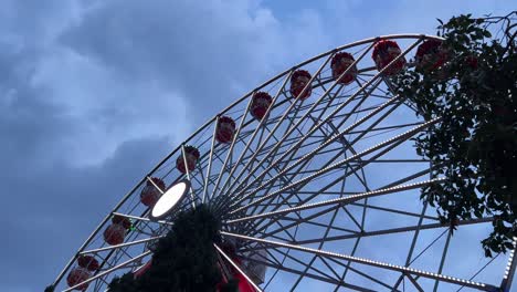 Athens-Fun-Fair-during-the-day,-colour-green-during-the-summer