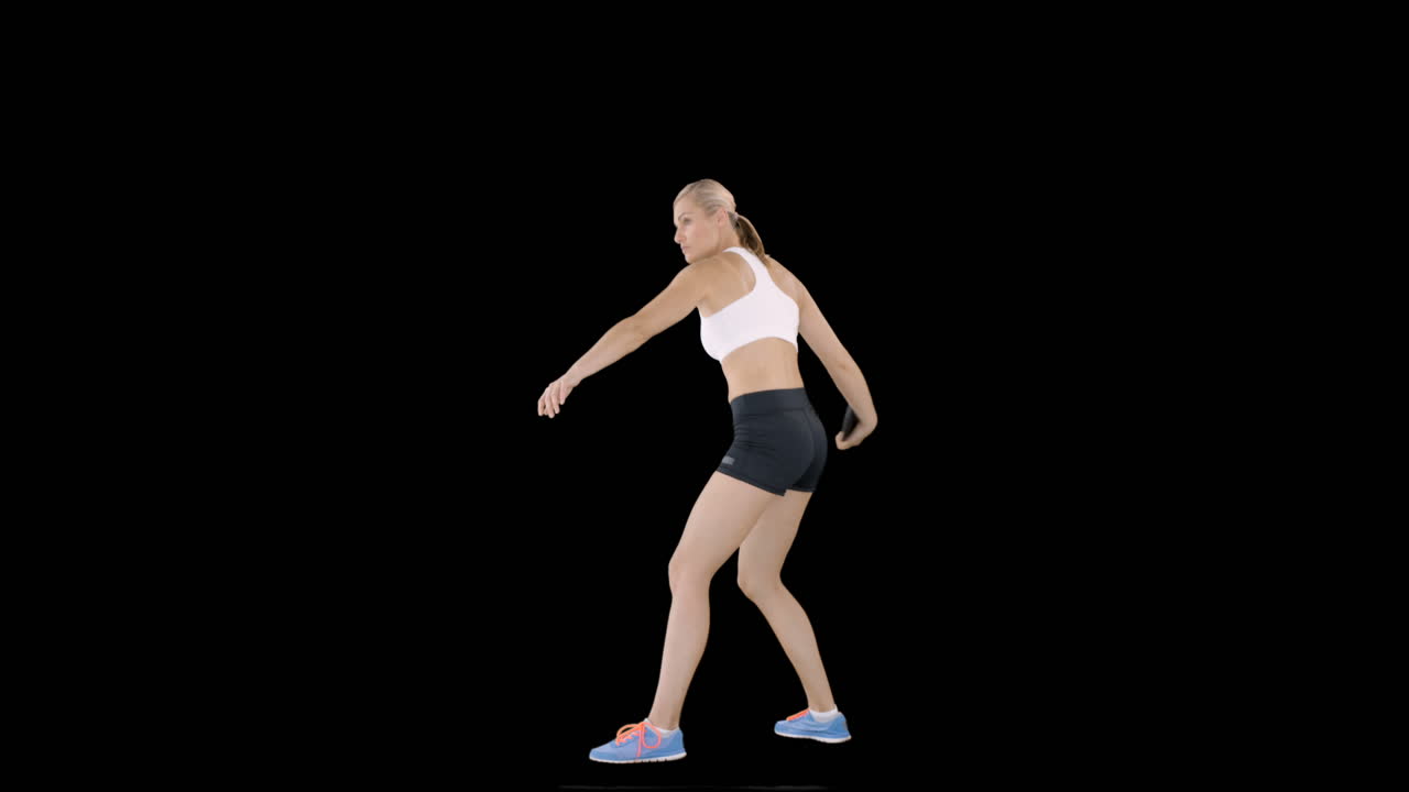 디스크 를 던지는 여자