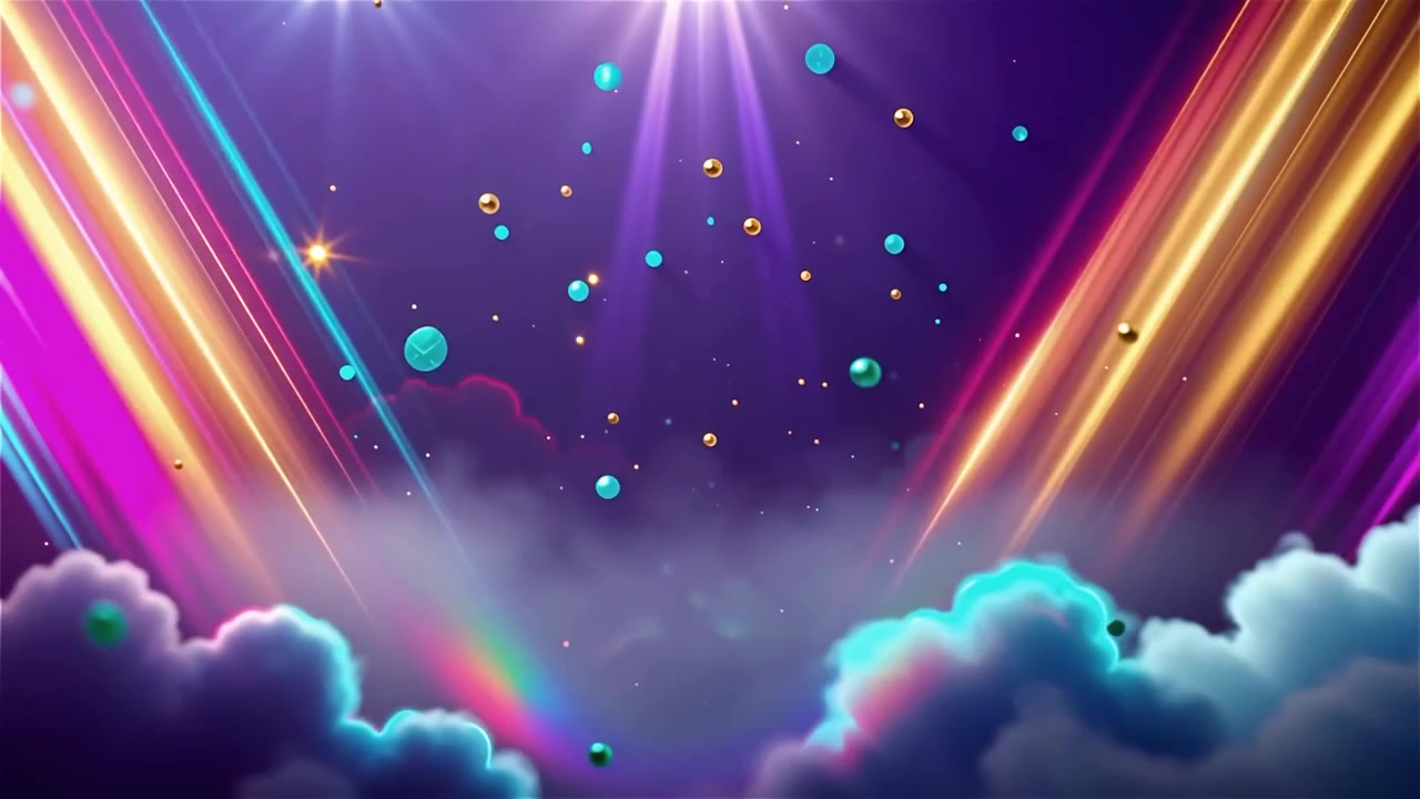 Christian Heavenly Light Worship Background | Premium Stock Video Footage