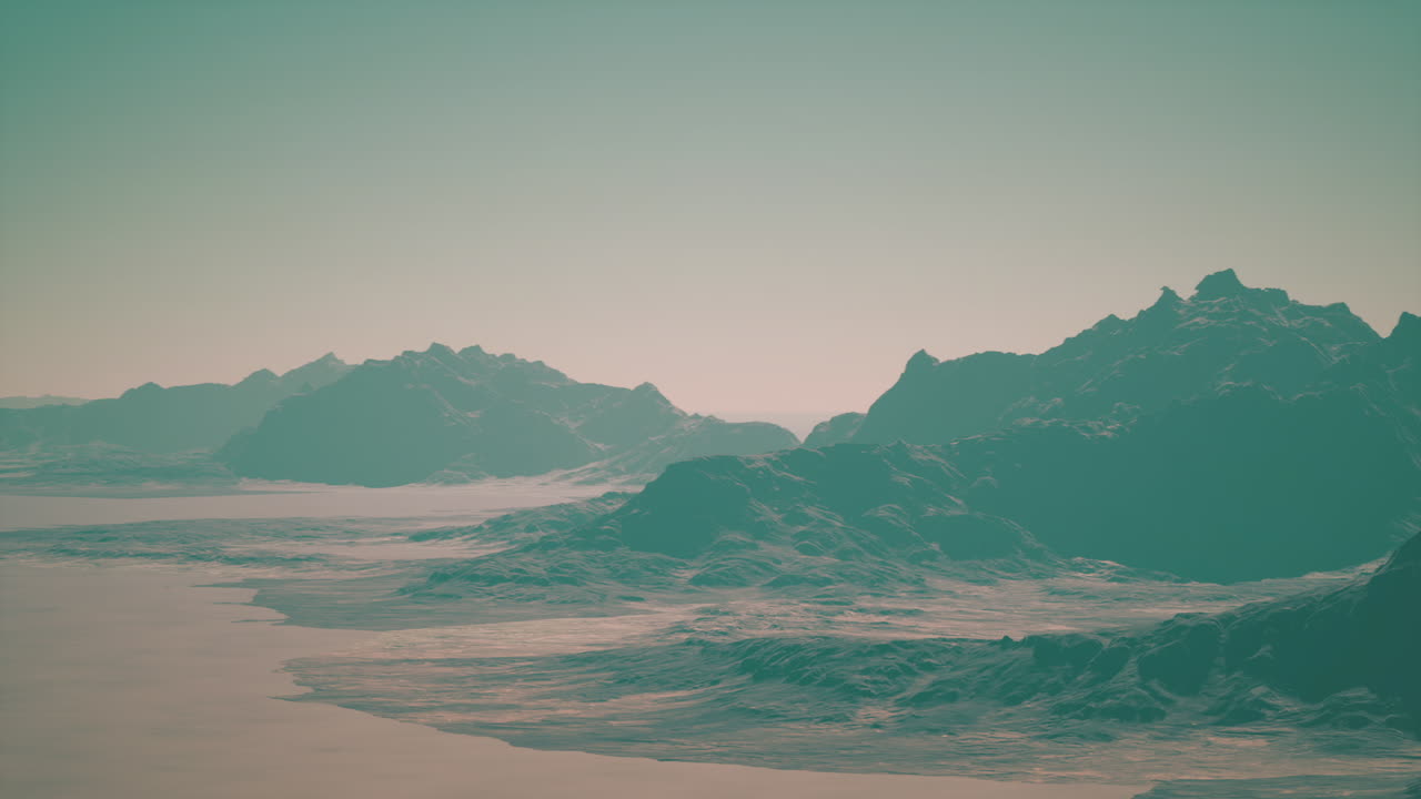 una majestuosa cordillera en un paisaje desértico