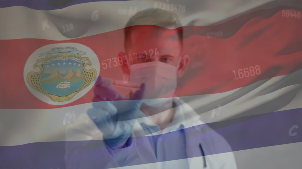 코스타리카의 발의 애니메이션과 백인 남성 의사에 대한 데이터 처리