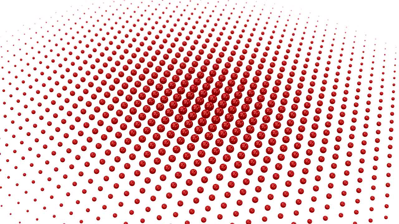 Spheres Formed A Wave