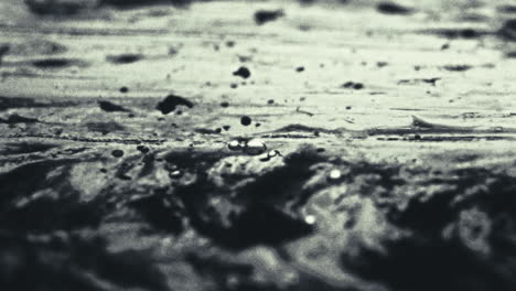 old footage of weird science experiment - macro liquids