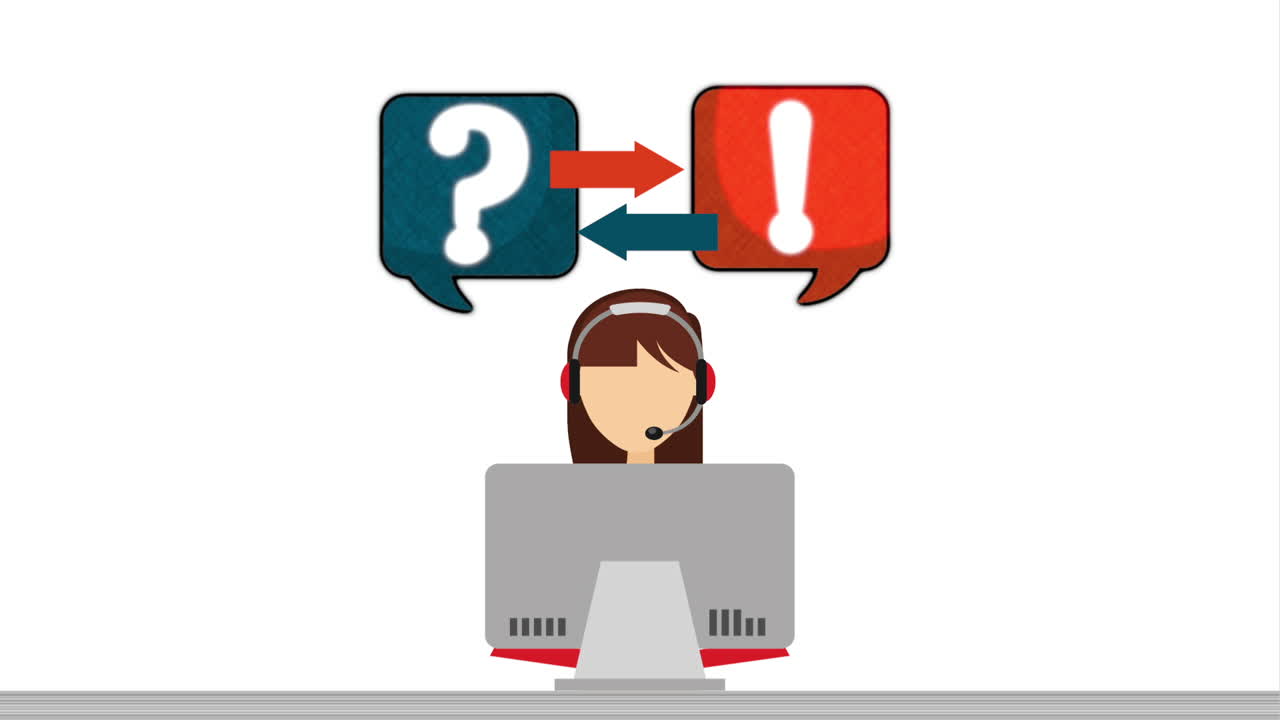 Ilustración de soporte al cliente