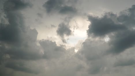 cloudy sky with sun peeking through