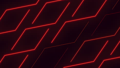 a neon red zigzag on a black background