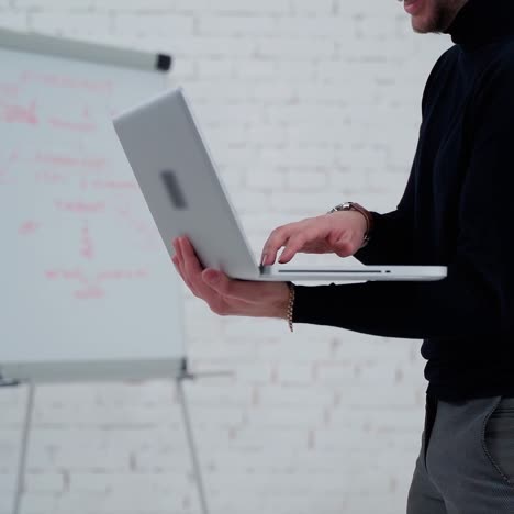 businessman working with laptop