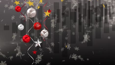 Dieses-Video-Zeigt-Hängende-Weihnachtsdekorationen-Und-Luftschlangen-Auf-Weißem-Hintergrund-Mit-Einer-Illustration