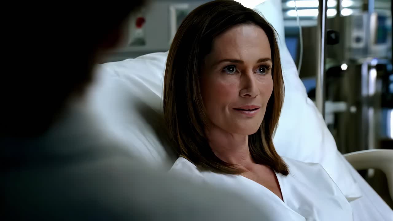 женщина в больничной постели