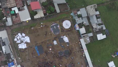 descend to all saint's day 2023 in sumpango, aerial