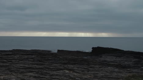 ireland waterford coastal light beams at sea