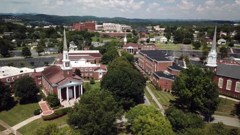 retiro aéreo del área del círculo de la iglesia en kingsport, tennessee