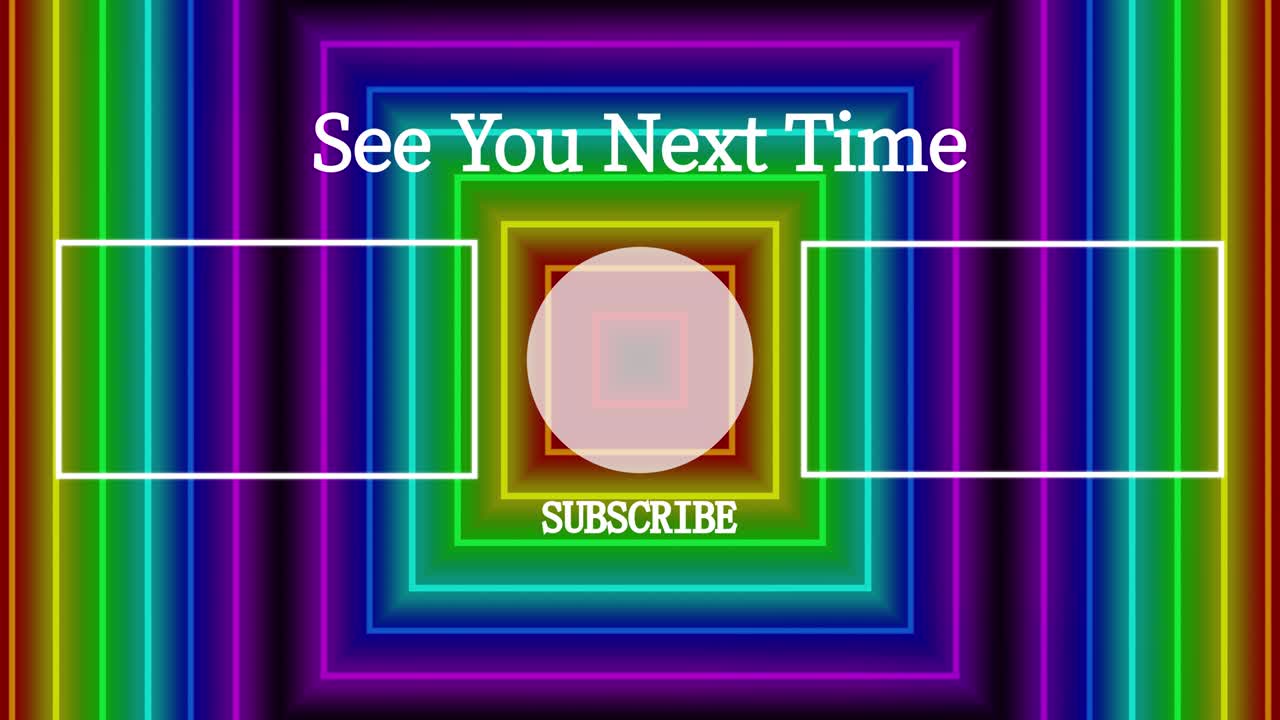 네온 표지판 바 라인 엔드 카드 엔딩 스크린 모션 그래픽