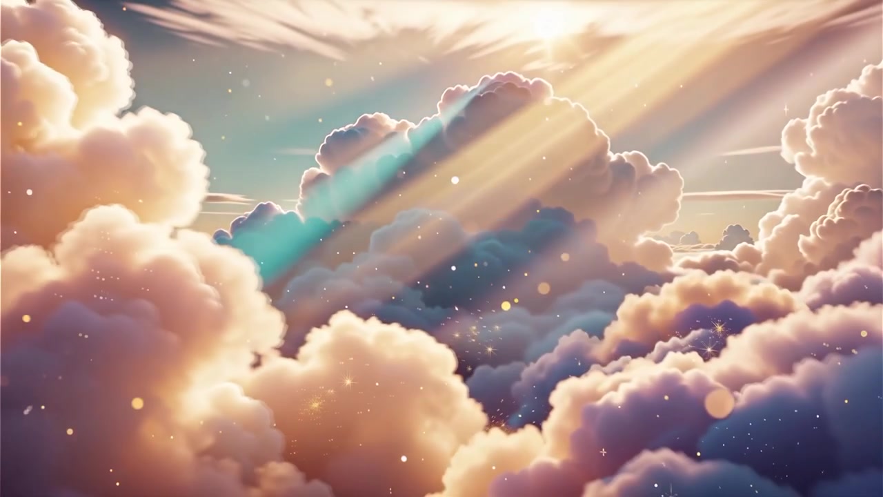 Christian Heavenly Light Worship Background