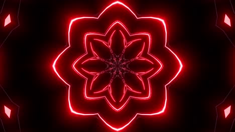 mandala de neón abstracto