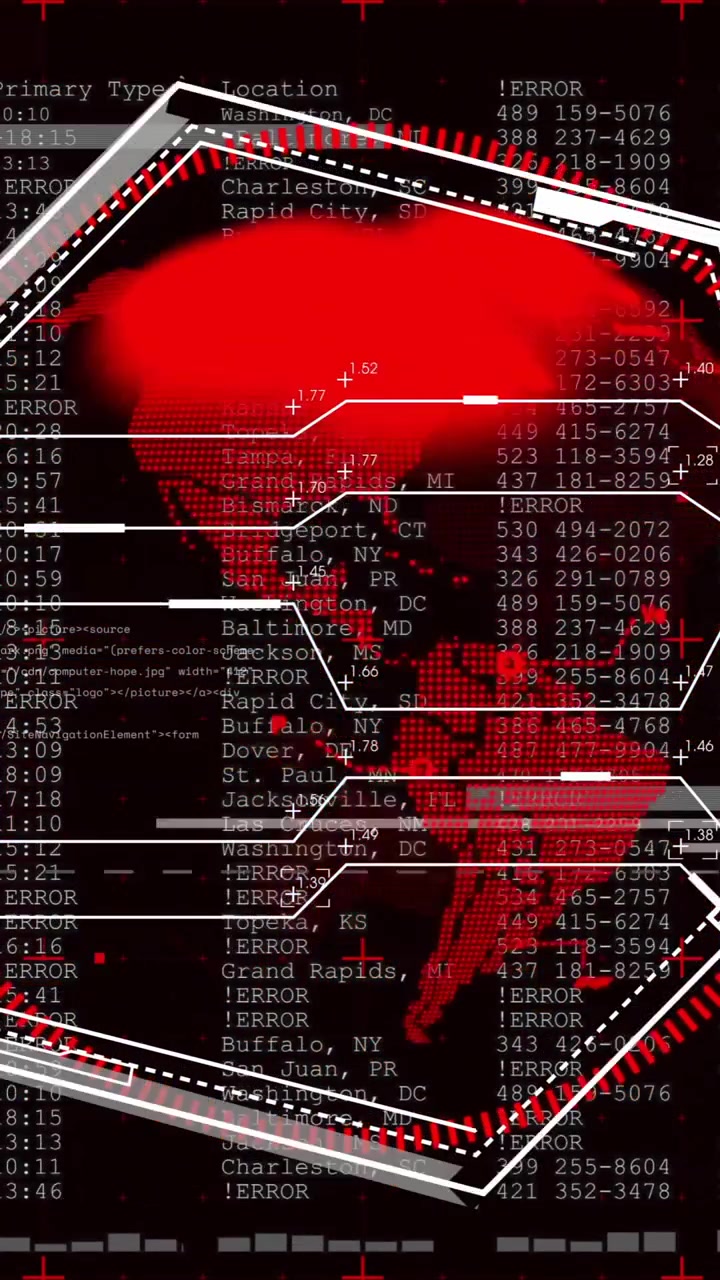 Digital world map and data processing animation over timeline from 2006 to 2012