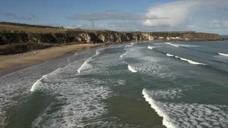 Whitepark-Bay-En-El-Condado-De-Antrim,-Irlanda-Del-Norte