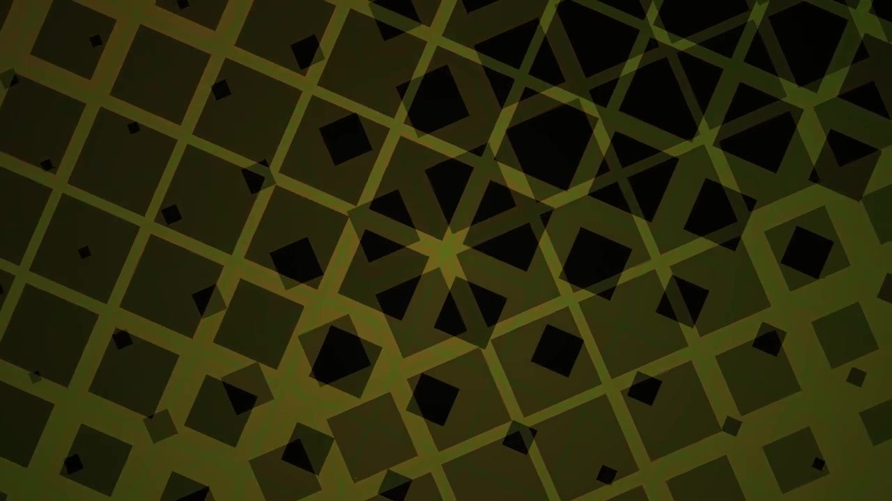 Abstract Green Geometric Square Pattern Animation