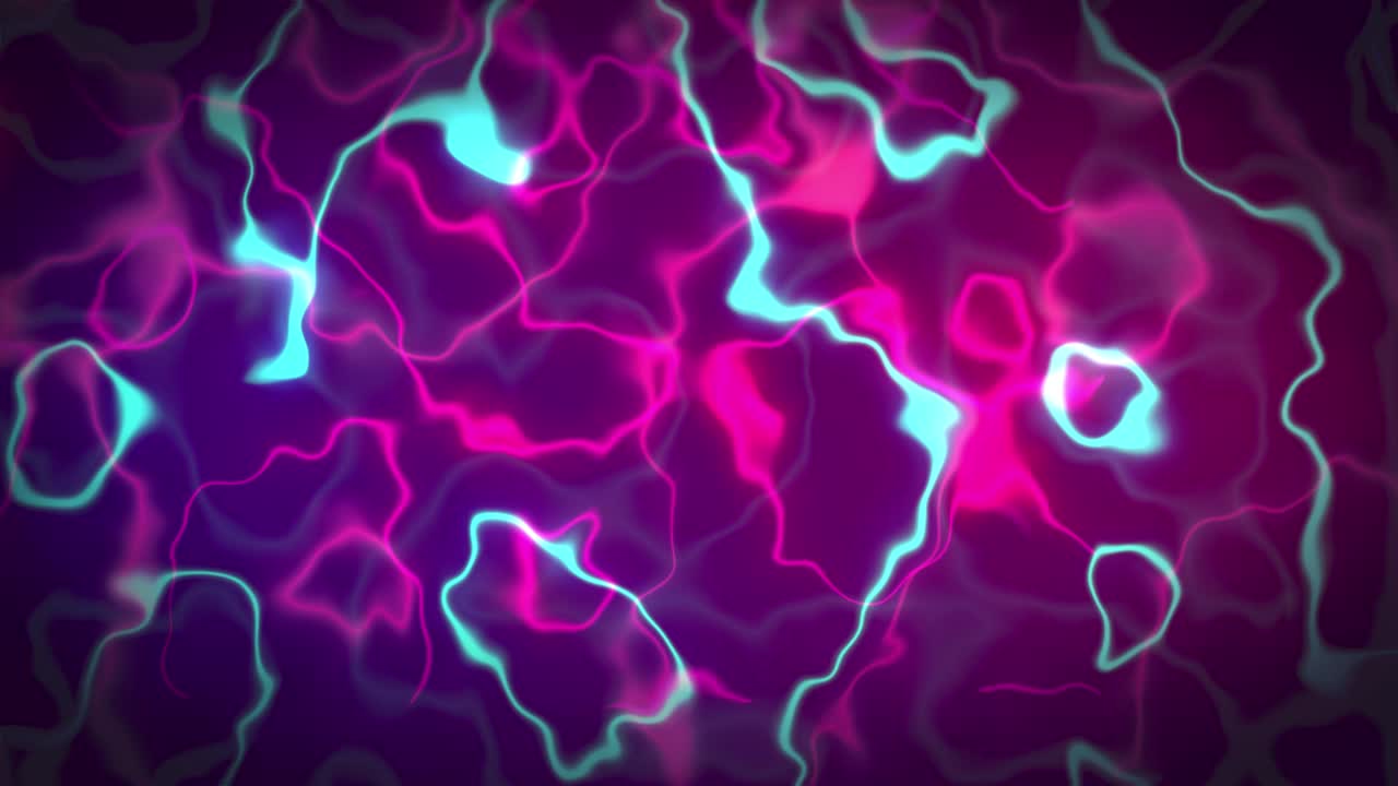 보라색, 파란색, 분홍색 파도가 있는 물결 모양의 에너지 추상 동작 배경