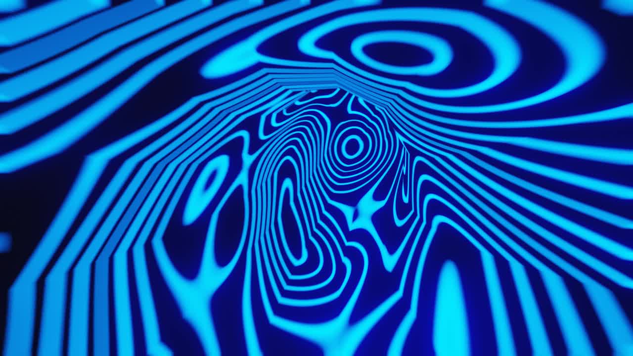 Abstract striped neon lights pattern seamless 4K animation,