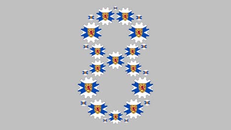 nueva escocia número ocho