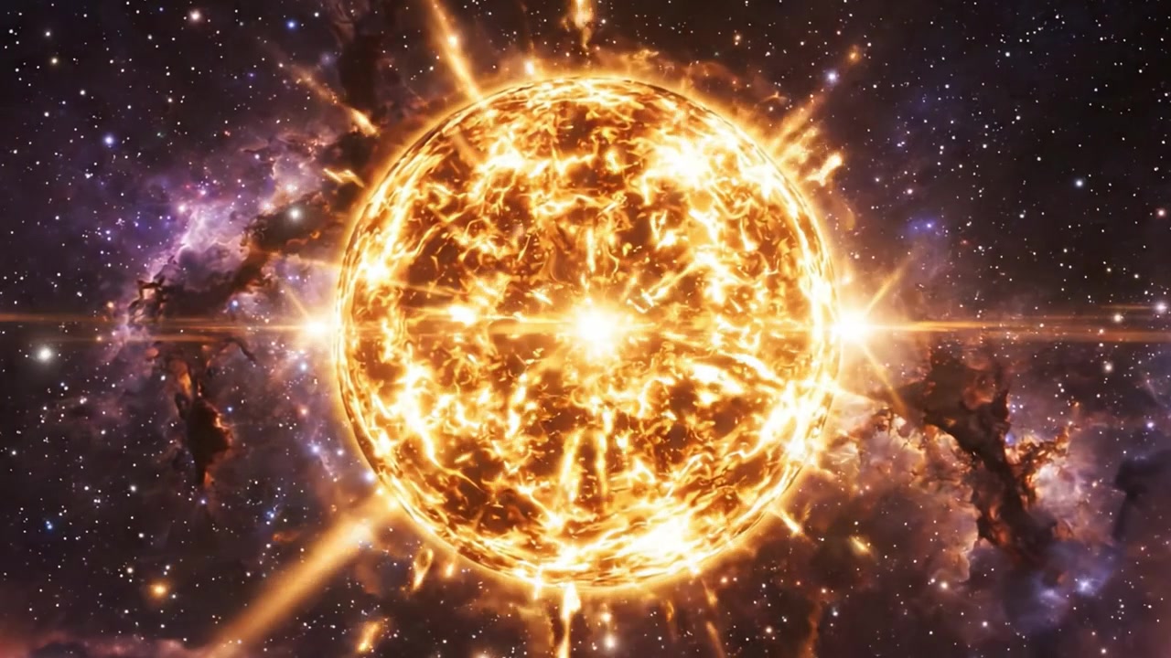 Uma Jornada Cósmica Deslumbrante: Testemunhe a Transformação de uma Estrela Cercada por uma Nebulosa Vibrante nas Profundezas dos Mistérios e Maravilhas do Universo