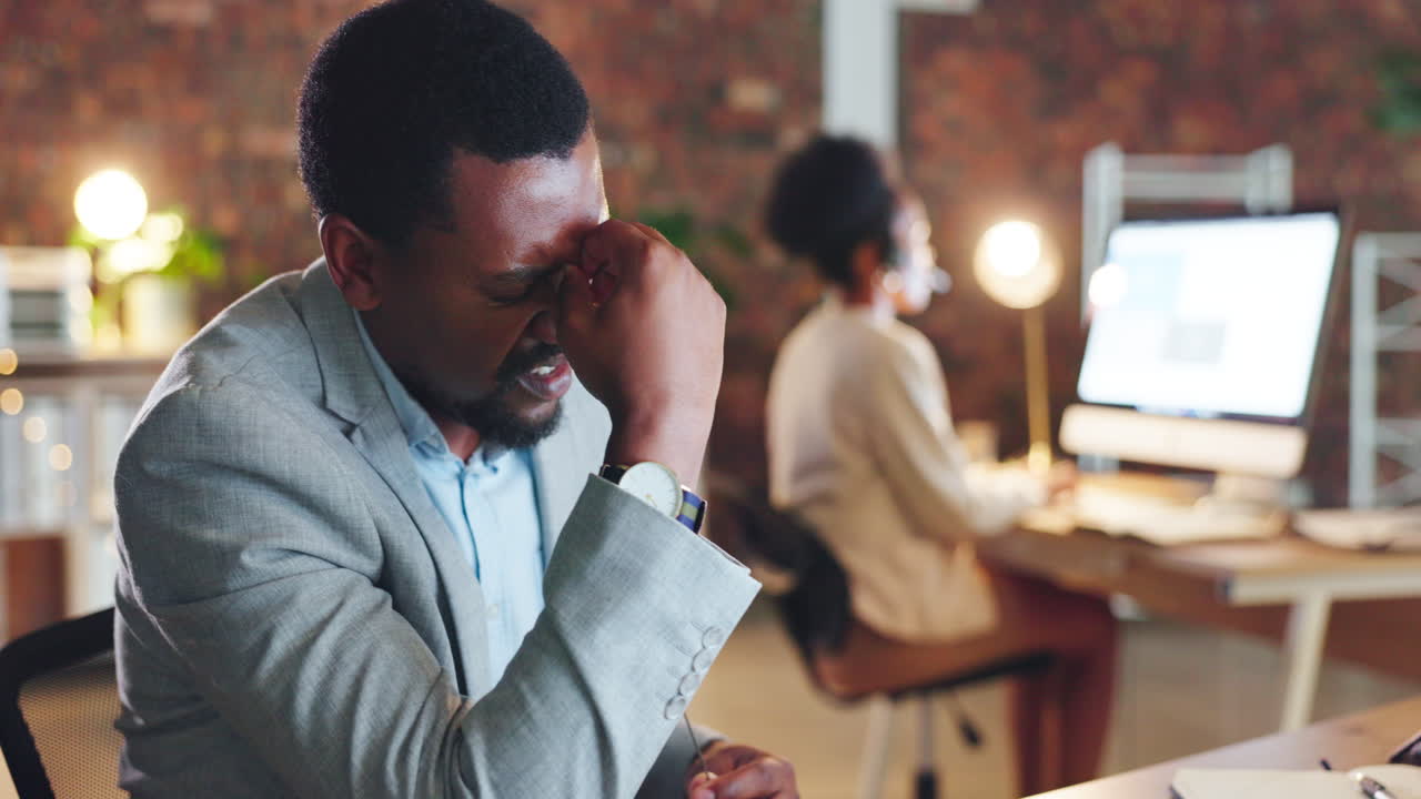 Stress headache, burnout and overtime