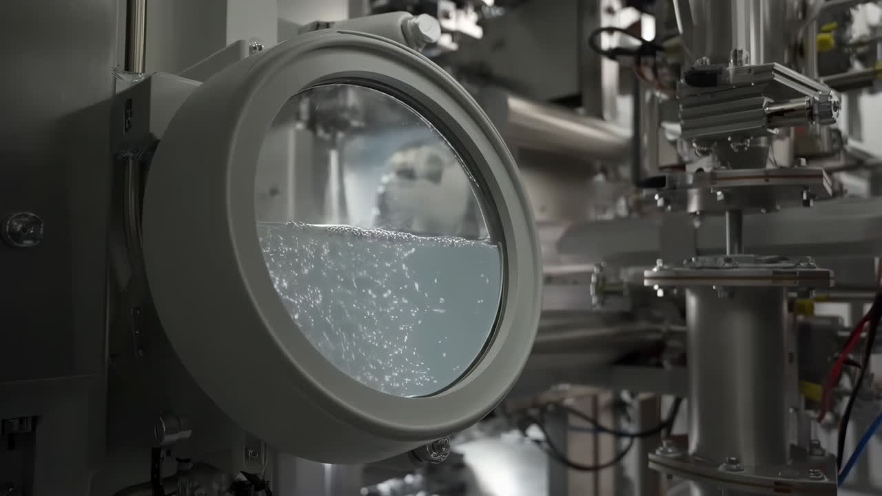 액체로 된 실험실 장비