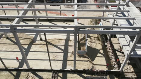 vista aérea del sitio de construcción