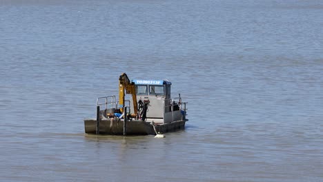 a boat maneuvering in blaye, france waters