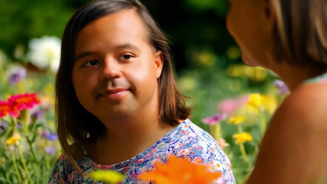 la amistad en un jardín