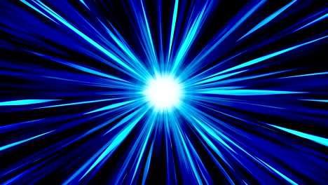 starburst rays in space. cartoon beam loop animation. future technology concept background. explosion star with lines.