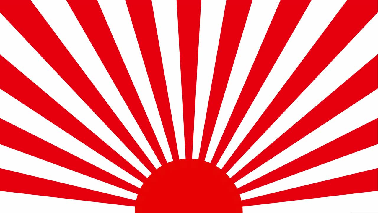 은색과 색의 빛이 박이는 간단한 방사선 배경 애니메이션