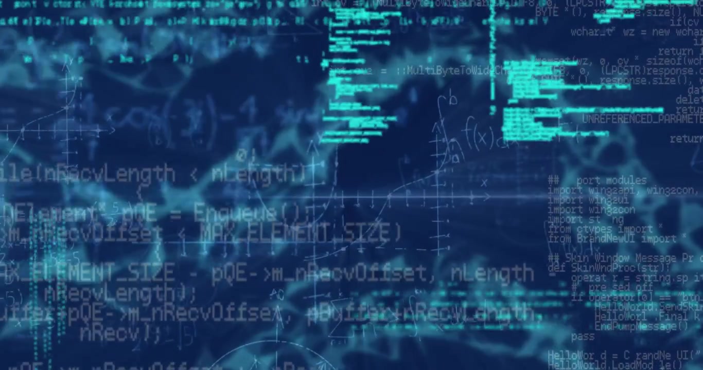 Animation of binary coding data processing over network of connections