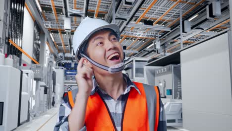 factory worker in modern facility