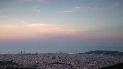 barcelona tibidabo sunset 4k 04