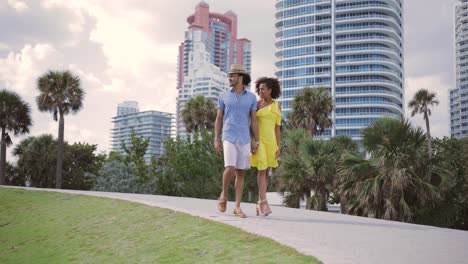 couple walking in the park