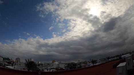 timelapse de un día ventoso y nubes sobre veracruz, méxico