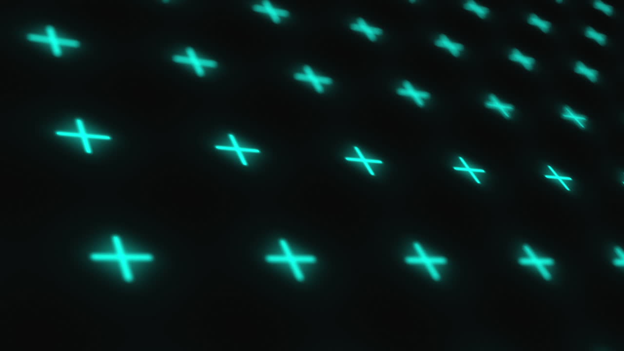 Abstract Neon Cross Pattern