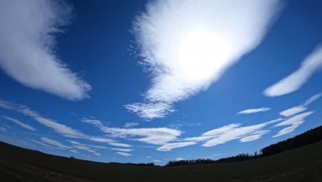 weird looking lenticular cloud time lapse