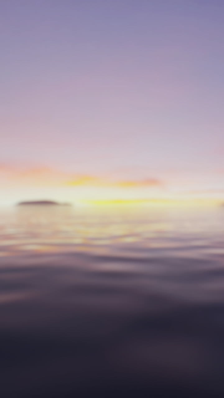 구름 위의 놀라운 일몰