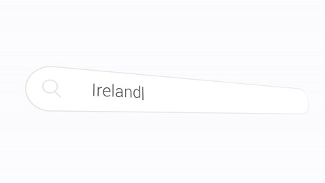 typing ireland on the website search engine.