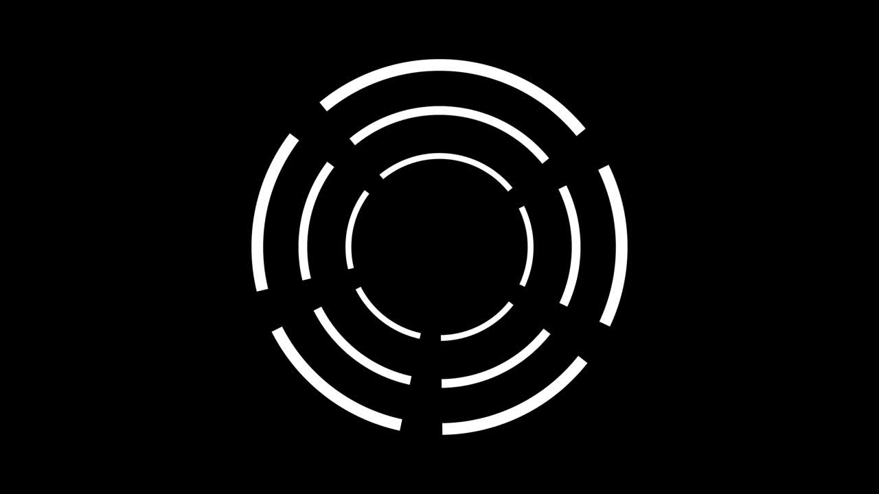 rotación del círculo división pop animación gráficos de movimiento