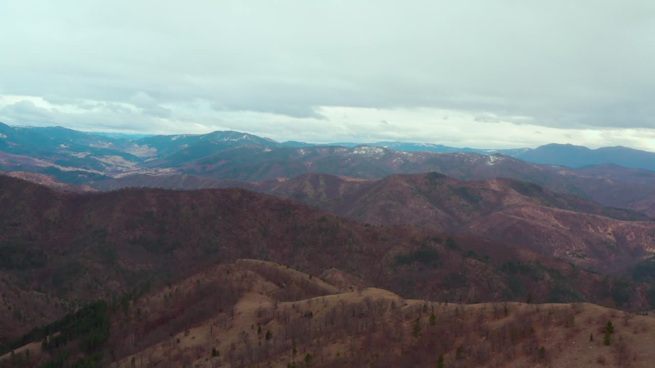 Bosnia and Herzegovina remote mountain highlands, 4K aerial view