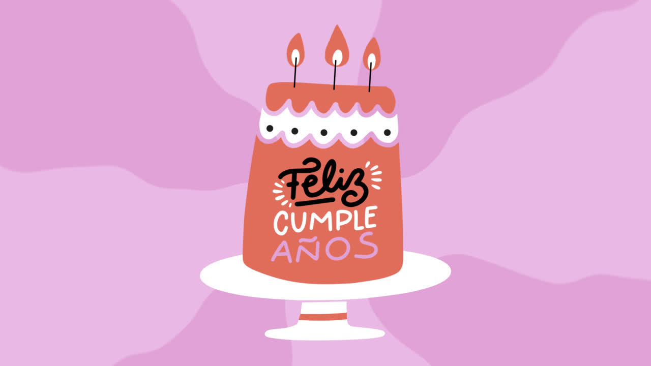 ilustración del pastel de cumpleaños