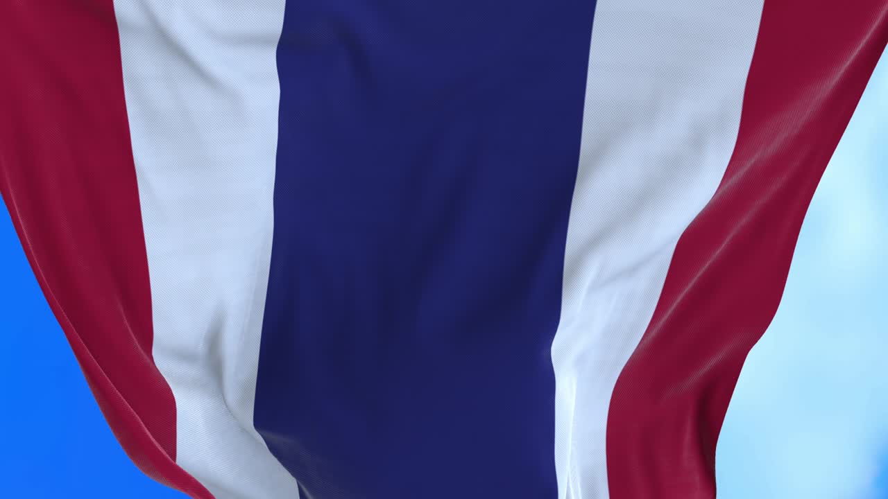 태국 발의 끊임없는 루프.